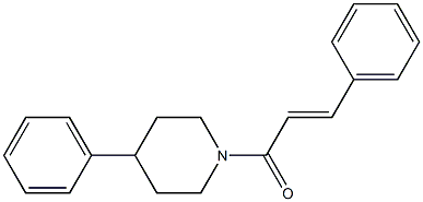 (E)-3-phenyl-1-(4-phenylpiperidino)-2-propen-1-one Struktur