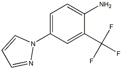 4-(1H-pyrazol-1-yl)-2-(trifluoromethyl)aniline Struktur