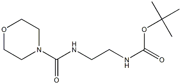 tert-butyl N-{2-[(morpholinocarbonyl)amino]ethyl}carbamate Struktur