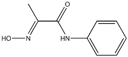 N1-phenyl-2-hydroxyiminopropanamide Struktur