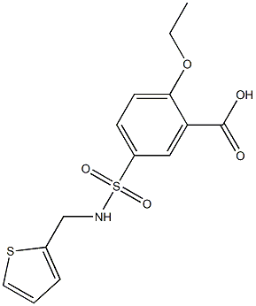 2-ethoxy-5-{[(2-thienylmethyl)amino]sulfonyl}benzenecarboxylic acid Struktur