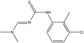 N-(3-chloro-2-methylphenyl)-N'-[(dimethylamino)methylidene]thiourea Struktur