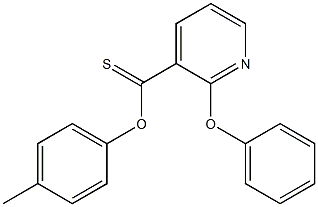 4-methylphenyl 2-phenoxypyridine-3-carbothioate Struktur