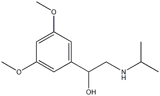 1-(3,5-dimethoxyphenyl)-2-(isopropylamino)-1-ethanol Struktur