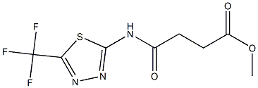 methyl 4-oxo-4-{[5-(trifluoromethyl)-1,3,4-thiadiazol-2-yl]amino}butanoate Struktur