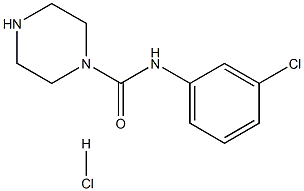 N-(3-chlorophenyl)piperazine-1-carboxamide hydrochloride Struktur