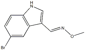 5-bromo-1H-indole-3-carbaldehyde O-methyloxime Struktur