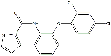 N2-[2-(2,4-dichlorophenoxy)phenyl]thiophene-2-carboxamide Struktur