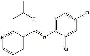 isopropyl N-(2,4-dichlorophenyl)-3-pyridinecarboximidoate Struktur