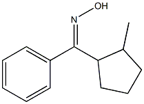 (2-methylcyclopentyl)(phenyl)methanone oxime Struktur