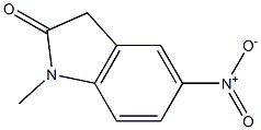 1-methyl-5-nitro-1,3-dihydro-2H-indol-2-one Struktur