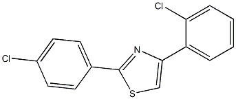 4-(2-chlorophenyl)-2-(4-chlorophenyl)-1,3-thiazole Struktur