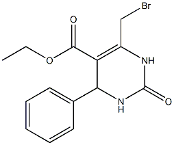 ethyl 6-(bromomethyl)-2-oxo-4-phenyl-1,2,3,4-tetrahydro-5-pyrimidinecarboxylate Struktur