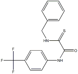 2-(benzylamino)-2-thioxo-N-[4-(trifluoromethyl)phenyl]acetamide Struktur