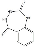 2-thioxo-2,3,4,5-tetrahydro-1H-1,3,4-benzotriazepin-5-one Struktur