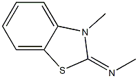 N-methyl-N-(3-methyl-2,3-dihydro-1,3-benzothiazol-2-yliden)amine Struktur