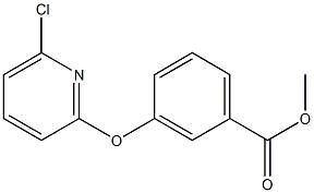 methyl 3-[(6-chloro-2-pyridinyl)oxy]benzenecarboxylate Struktur