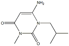 6-Amino-1-isobutyl-3-methyl-1H-pyrimidine-2,4-dione Struktur