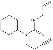 N'-allyl-N-(2-cyanoethyl)-N-cyclohexylthiourea Struktur