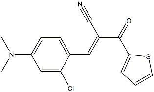 3-[2-chloro-4-(dimethylamino)phenyl]-2-(2-thienylcarbonyl)acrylonitrile Struktur