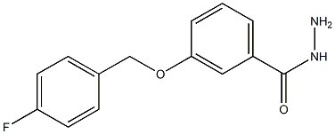 3-[(4-fluorobenzyl)oxy]benzenecarbohydrazide Struktur