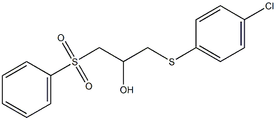 1-[(4-chlorophenyl)sulfanyl]-3-(phenylsulfonyl)-2-propanol Struktur