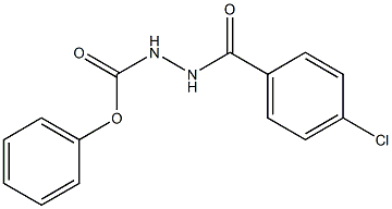 phenyl 2-(4-chlorobenzoyl)hydrazine-1-carboxylate Struktur