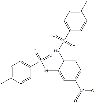 N1-(2-{[(4-methylphenyl)sulfonyl]amino}-5-nitrophenyl)-4-methylbenzene-1-sulfonamide Struktur