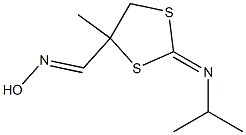 2-(isopropylimino)-4-methyl-1,3-dithiolane-4-carbaldehyde oxime Struktur