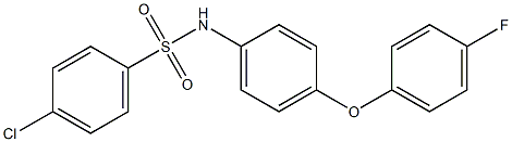 N1-[4-(4-fluorophenoxy)phenyl]-4-chlorobenzene-1-sulfonamide Struktur