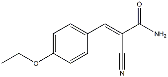 2-cyano-3-(4-ethoxyphenyl)acrylamide Struktur