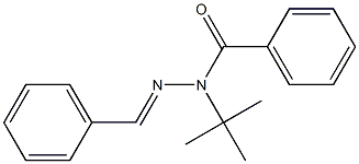 N-(tert-butyl)-N'-[(E)-phenylmethylidene]benzenecarbohydrazide Struktur