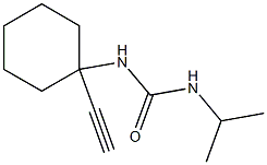 N-(1-ethynylcyclohexyl)-N'-isopropylurea Struktur