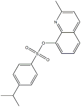 2-methyl-8-quinolyl 4-isopropylbenzene-1-sulfonate Struktur