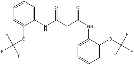 N1,N3-di[2-(trifluoromethoxy)phenyl]malonamide Struktur