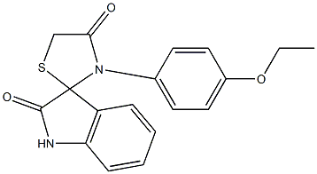 3'-(4-ethoxyphenyl)-4'H-spiro[indole-3,2'-[1,3]thiazolidine]-2,4'(1H)-dione Struktur