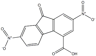 2,7-dinitro-9-oxo-9H-fluorene-4-carboxylic acid Struktur