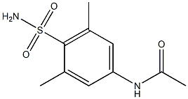 N-[4-(aminosulfonyl)-3,5-dimethylphenyl]acetamide Struktur