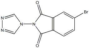 5-bromo-2-(4H-1,2,4-triazol-4-yl)isoindoline-1,3-dione Struktur