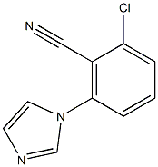 2-chloro-6-(1H-imidazol-1-yl)benzenecarbonitrile Struktur