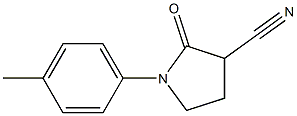 1-(4-methylphenyl)-2-oxo-3-pyrrolidinecarbonitrile Struktur