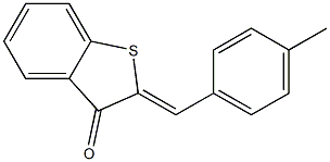 2-(4-methylbenzylidene)-2,3-dihydrobenzo[b]thiophen-3-one Struktur