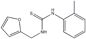 N-(2-furylmethyl)-N'-(2-methylphenyl)thiourea Struktur