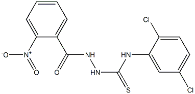 N1-(2,5-dichlorophenyl)-2-(2-nitrobenzoyl)hydrazine-1-carbothioamide Struktur