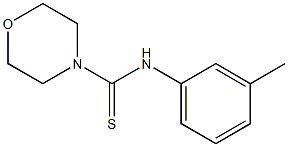 N4-(3-methylphenyl)morpholine-4-carbothioamide Struktur