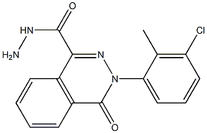 3-(3-chloro-2-methylphenyl)-4-oxo-3,4-dihydro-1-phthalazinecarbohydrazide Struktur