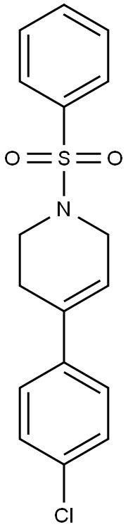 4-(4-chlorophenyl)-1-(phenylsulfonyl)-1,2,3,6-tetrahydropyridine Struktur