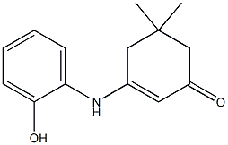 3-(2-hydroxyanilino)-5,5-dimethyl-2-cyclohexen-1-one Struktur