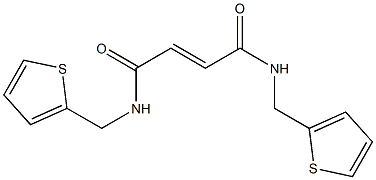 N1,N4-di(2-thienylmethyl)but-2-enediamide Struktur