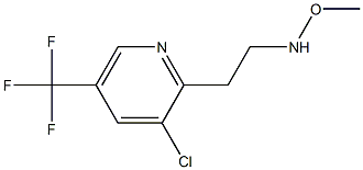 3-chloro-2-[2-(methoxyamino)ethyl]-5-(trifluoromethyl)pyridine Struktur